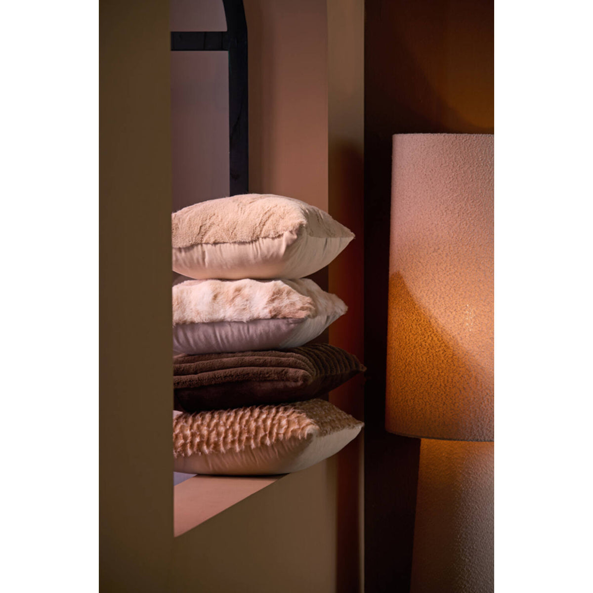 Vajen púði 45x45 velvet brown