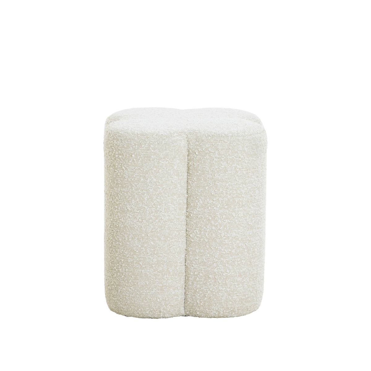 Nalani pouf boclé cream 38x38x45cm
