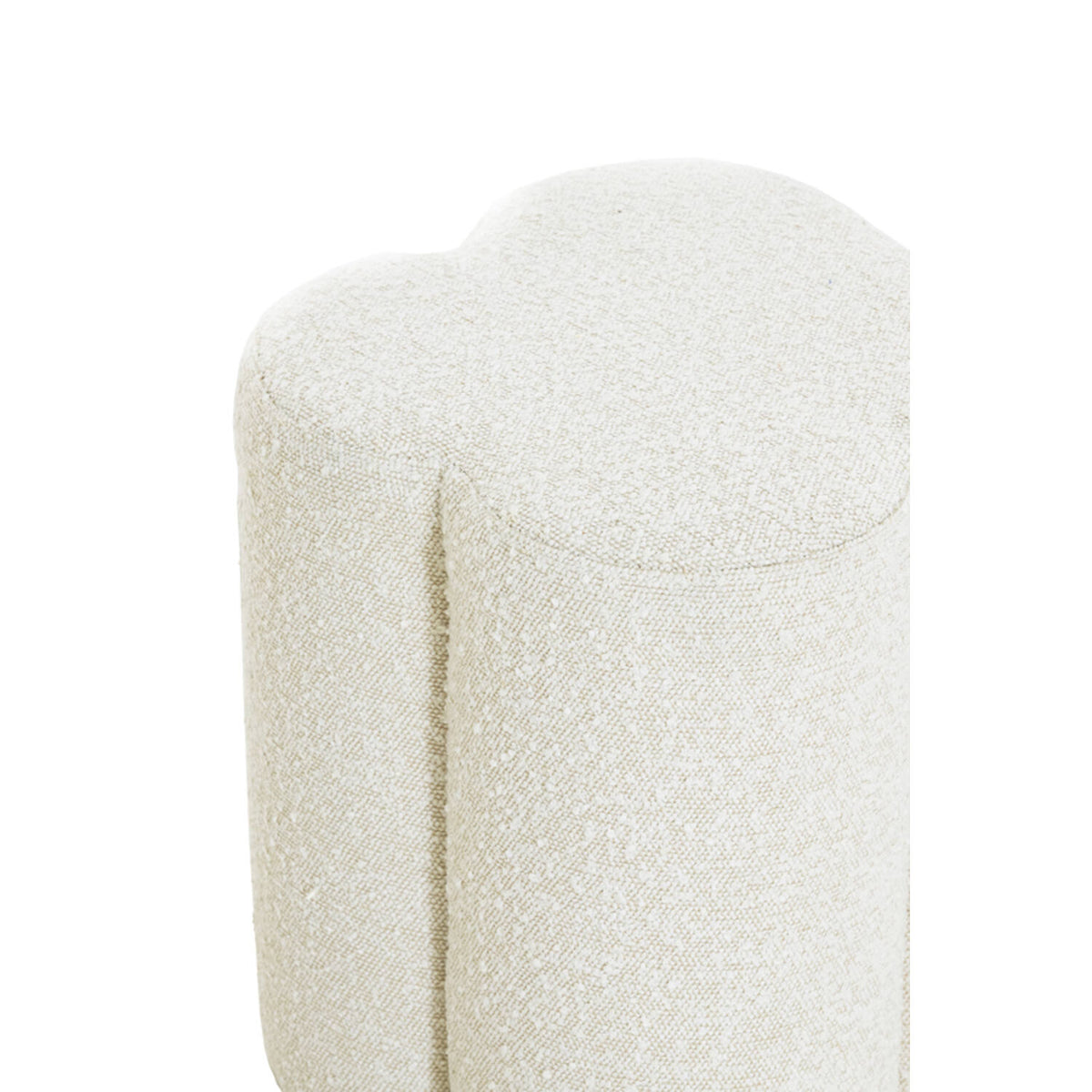 Nalani pouf boclé cream 38x38x45cm