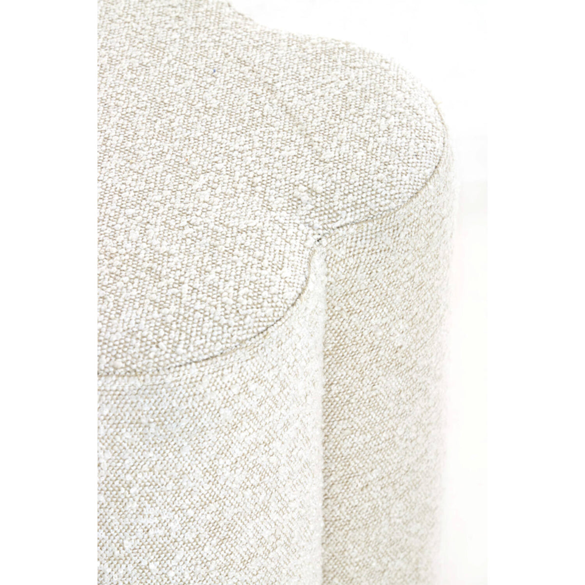 Nalani pouf boclé cream 38x38x45cm