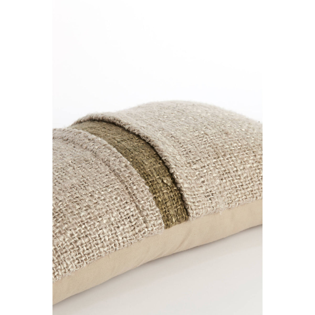 Levis púði 60x30cm beige/green