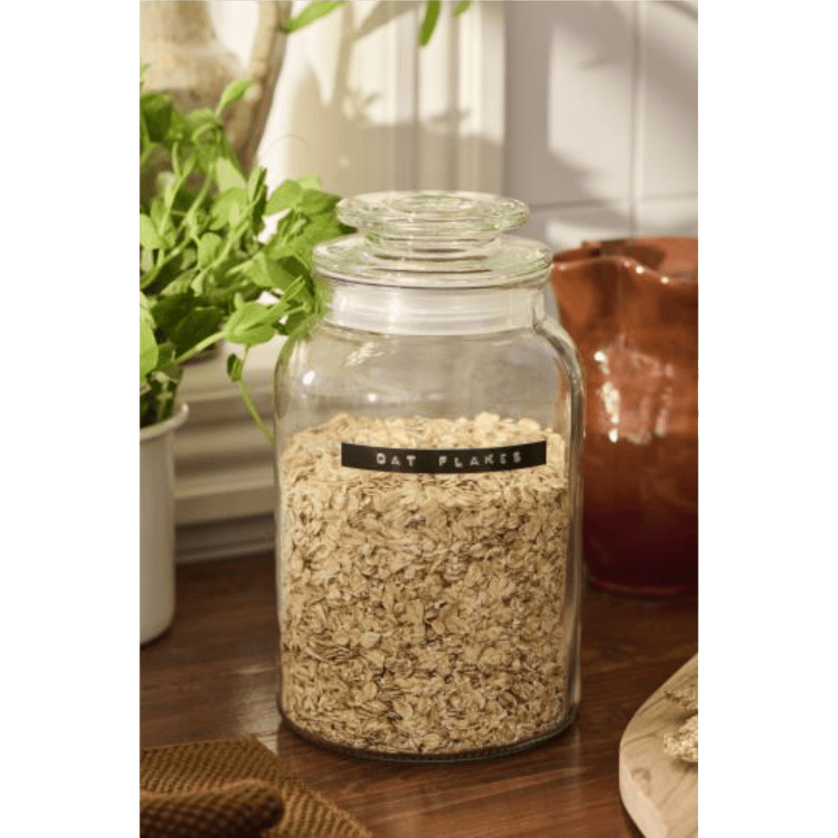 Glerkrukka með loki 1500ml