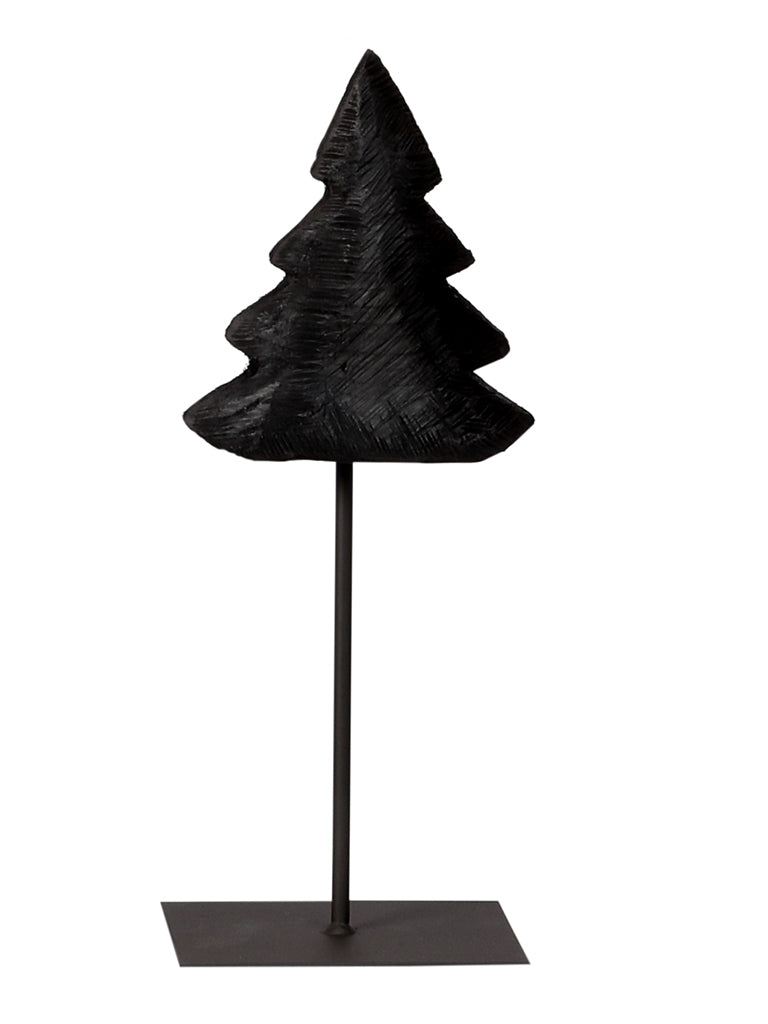 Jólatré á fæti black 40cm