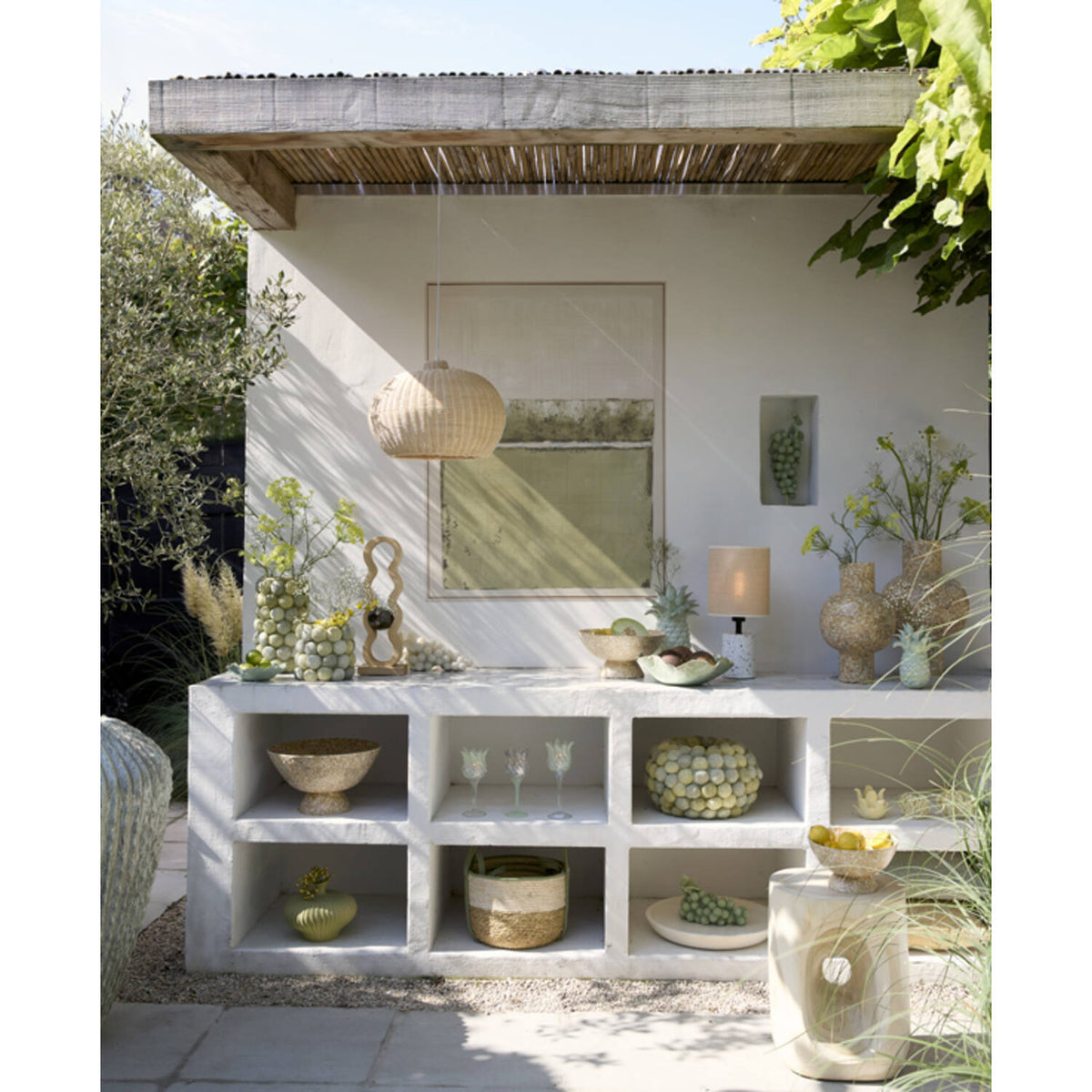 Mareya veggmynd olive 90x120