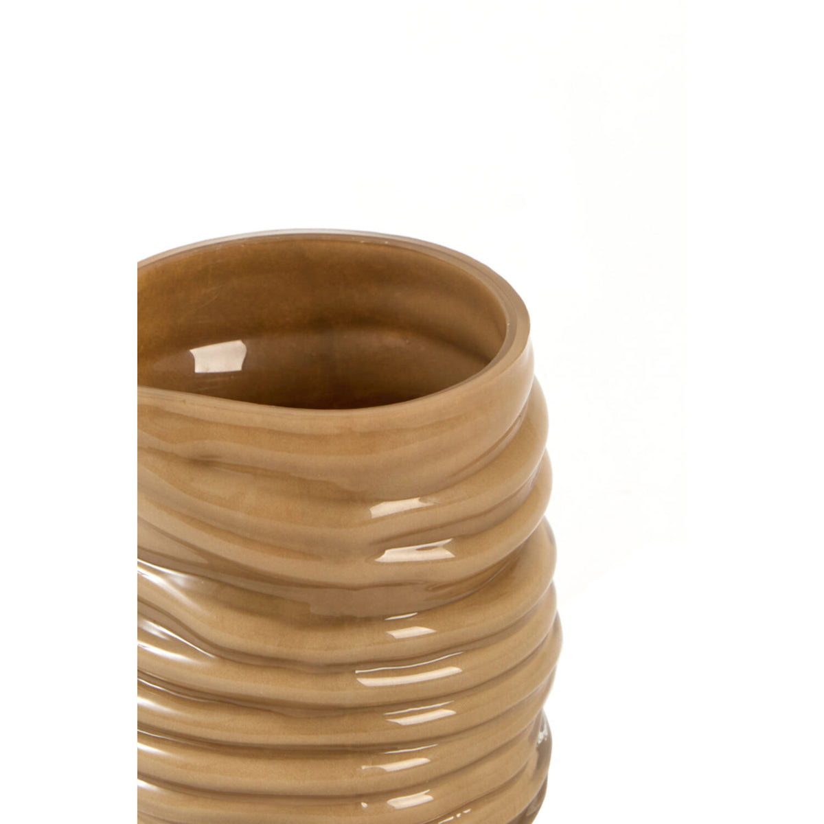 Milyan kertaglas light brown Ø9x10 cm