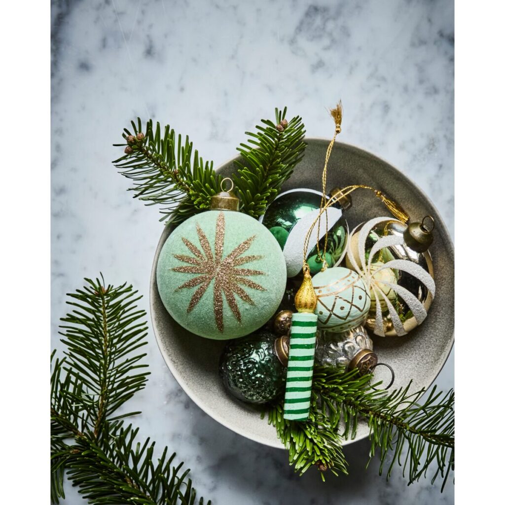 Flos jólakúlur mintu 4stk