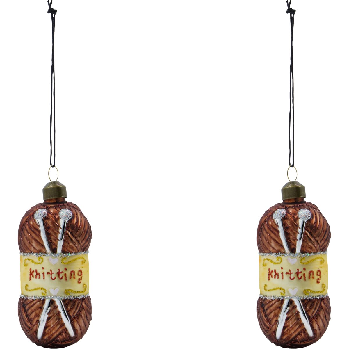 Wrench jólaskraut brúnt 2stk