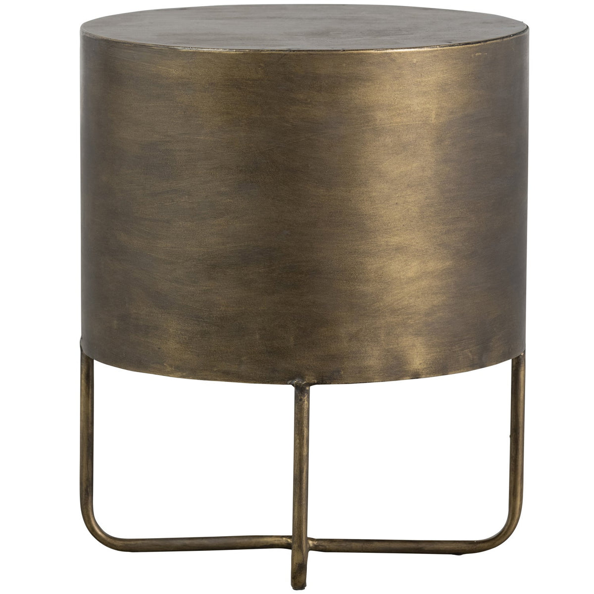 Glossy náttborð/hliðarborð brass