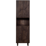 DRAW 4-DOOR STORAGE CABINET WITH OPEN COMPARTMENT