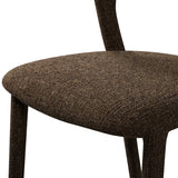 Noble borðstofustóll dark brown melange