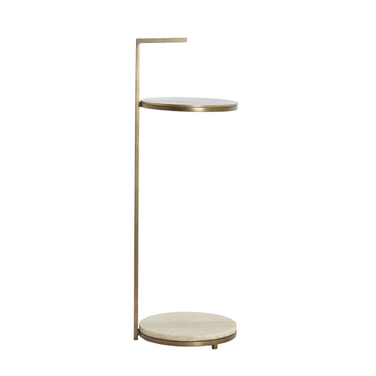 Leda hliðarborð marble bronze