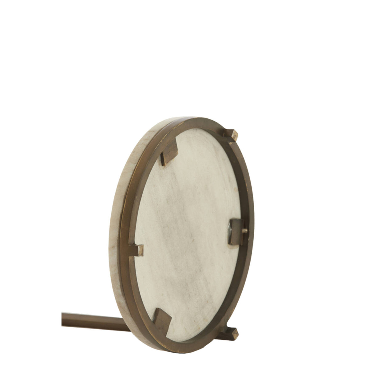 Leda hliðarborð marble bronze