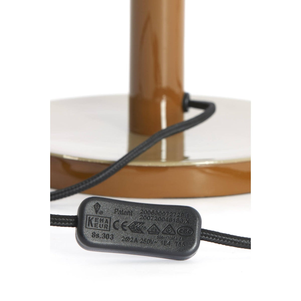 Marivet borðlampi brown 48cm