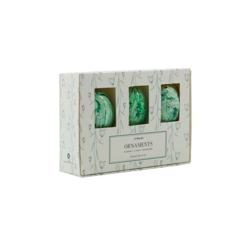 Páskaegg skraut 6stk græn