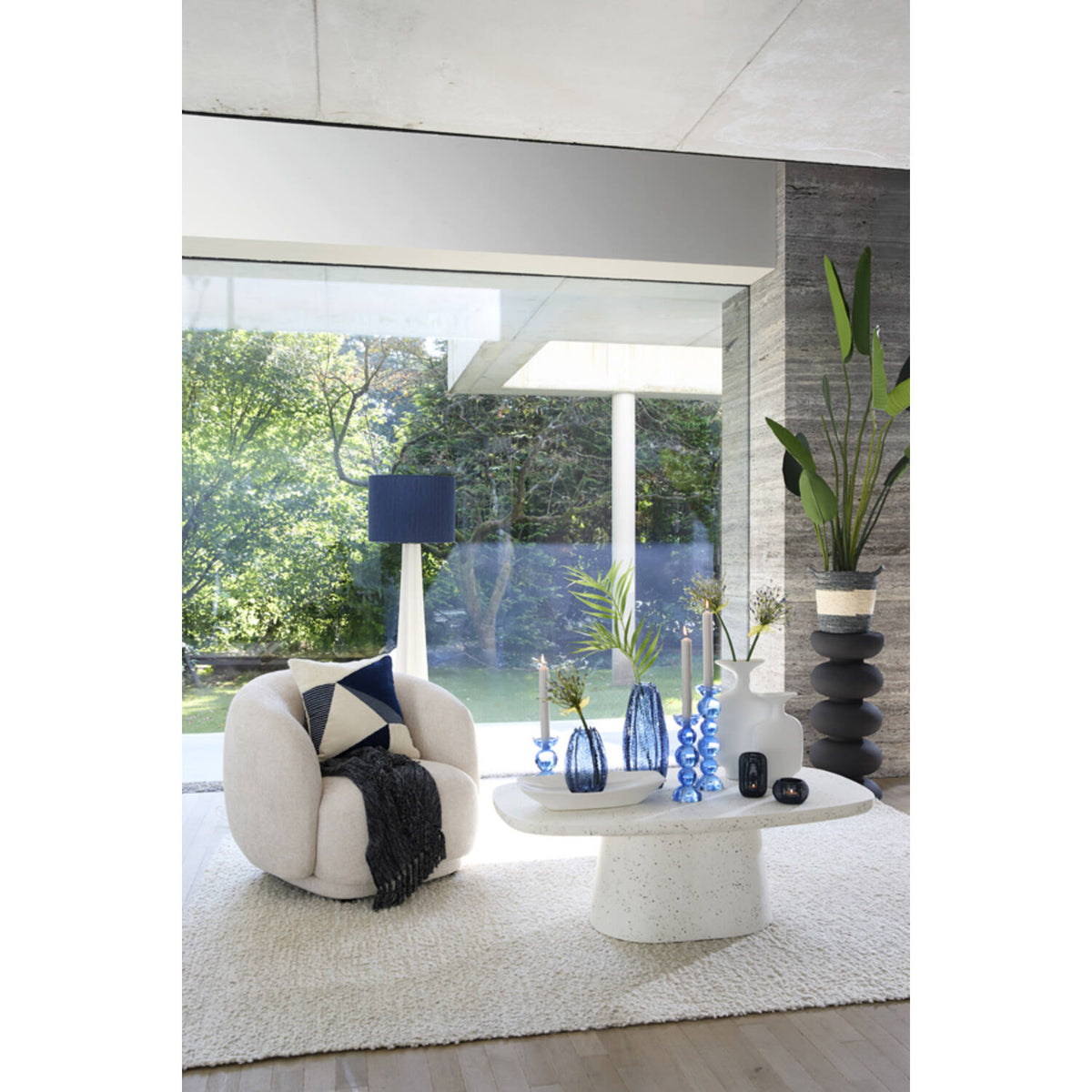 Kuala gólflampi white 124cm