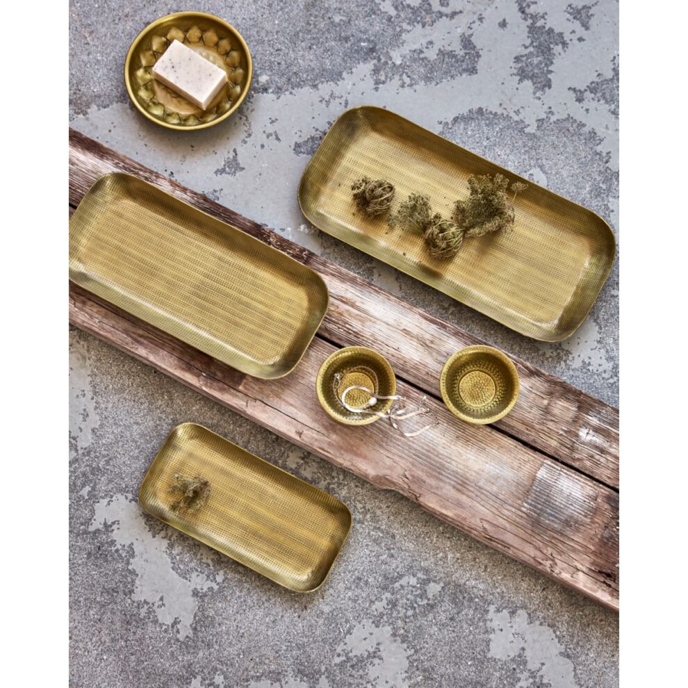 Plato bakki gylltur mið