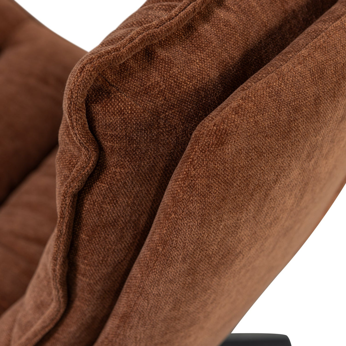 Kube hægindastóll m skemli brown