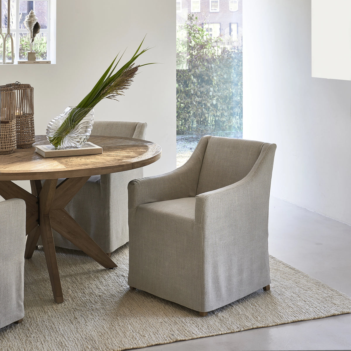 Firenze borðstofustóll Linen Fabulou