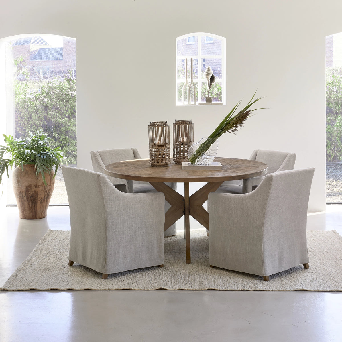 Firenze borðstofustóll Linen Fabulou