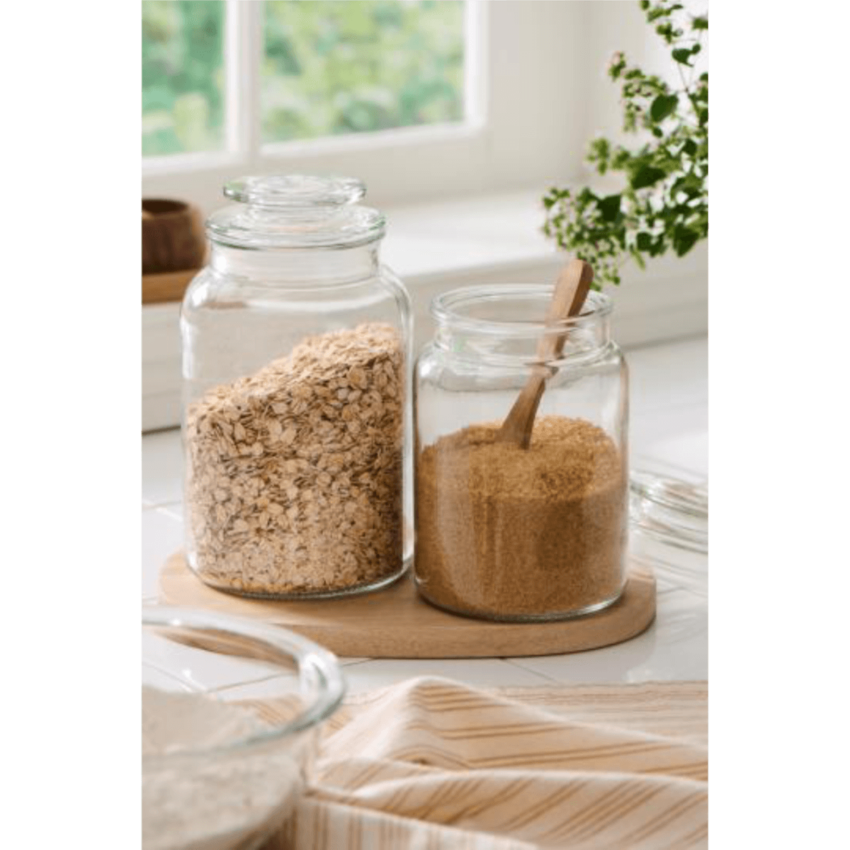 Glerkrukka með loki 1500ml