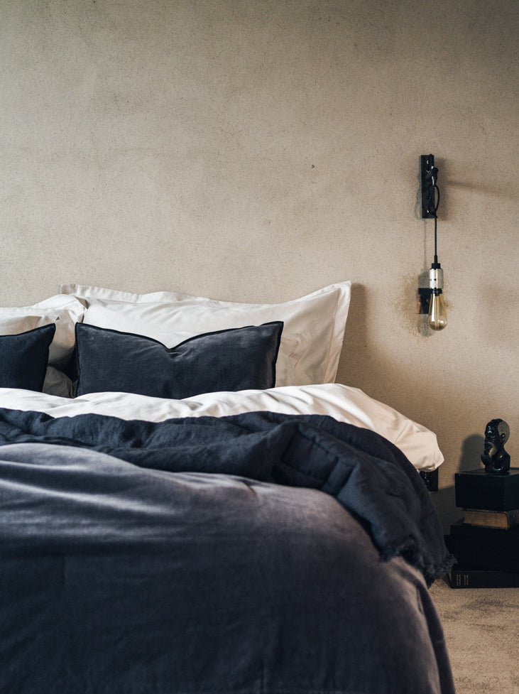 Púðaver velvet linen lava 50x70