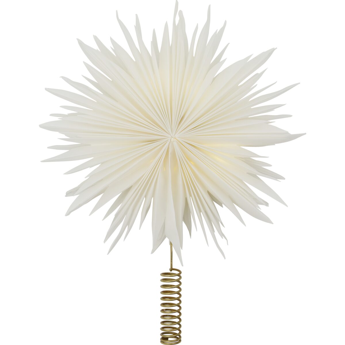 Star jólatréstoppur m/led hvít