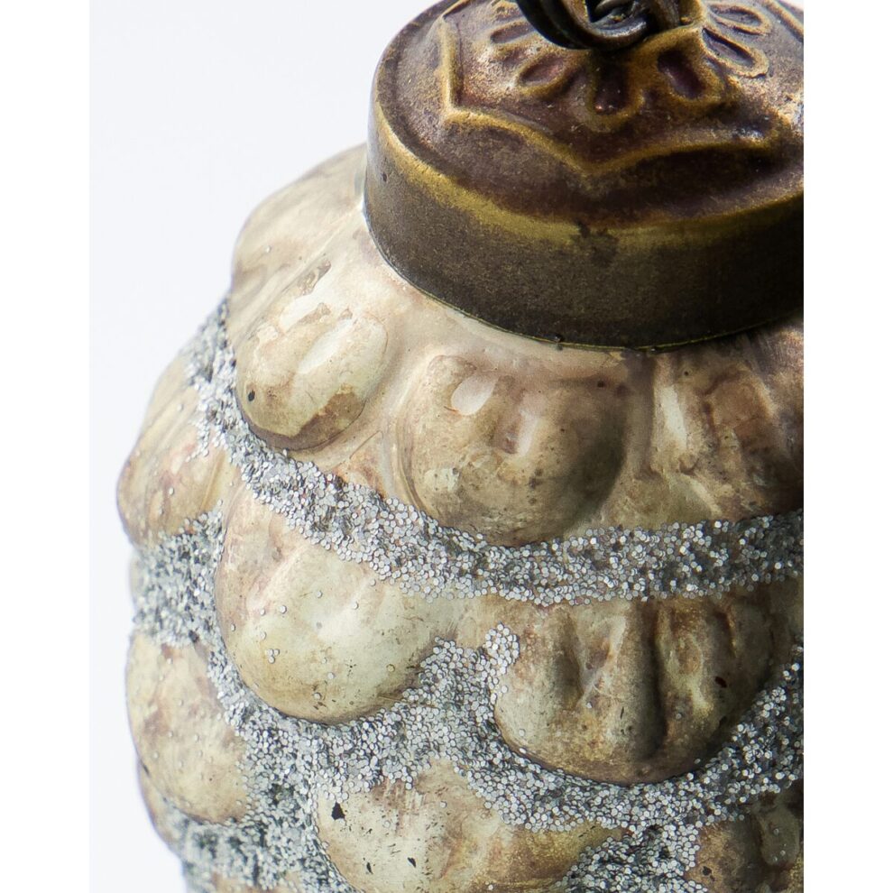 Cone jólakúlur silfur 4stk