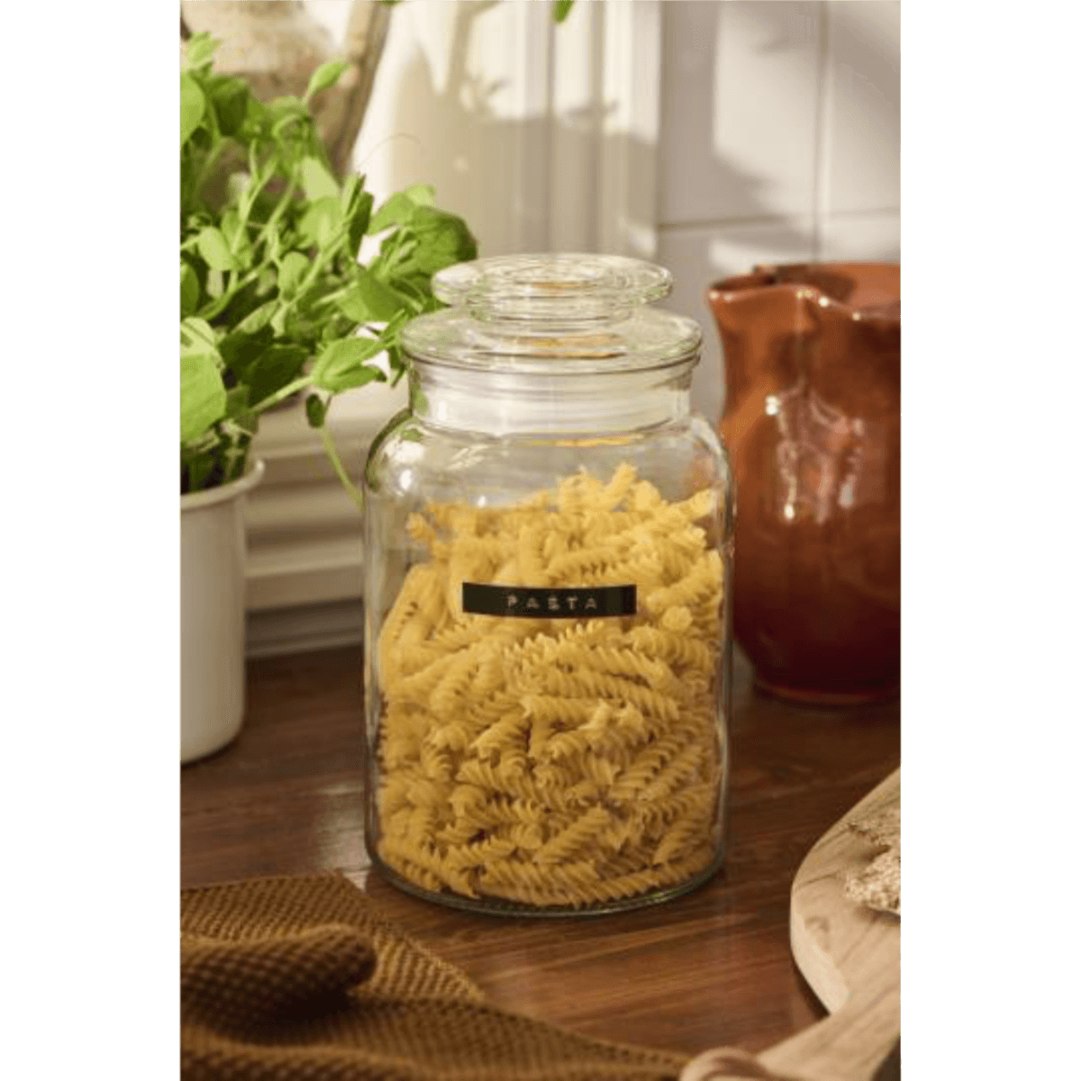 Glerkrukka með loki 1150ml