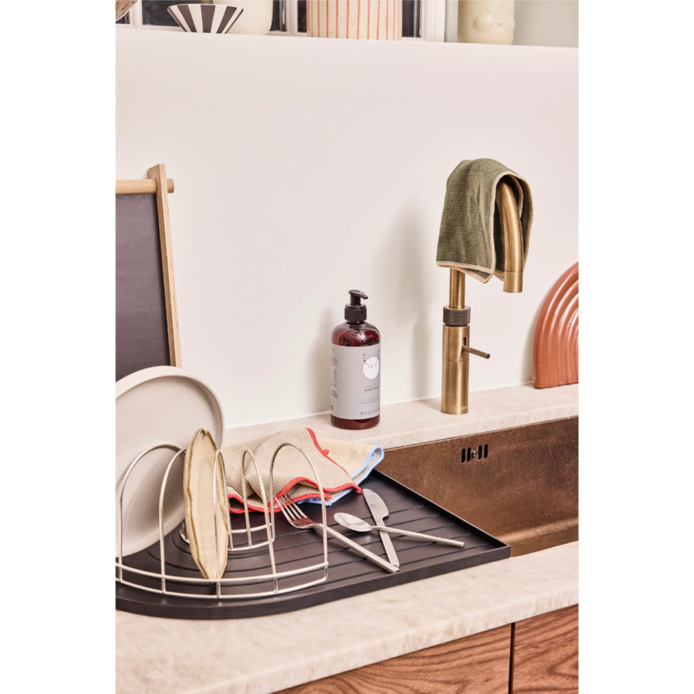 Microfiber borðklútar 3ípk camel/olive