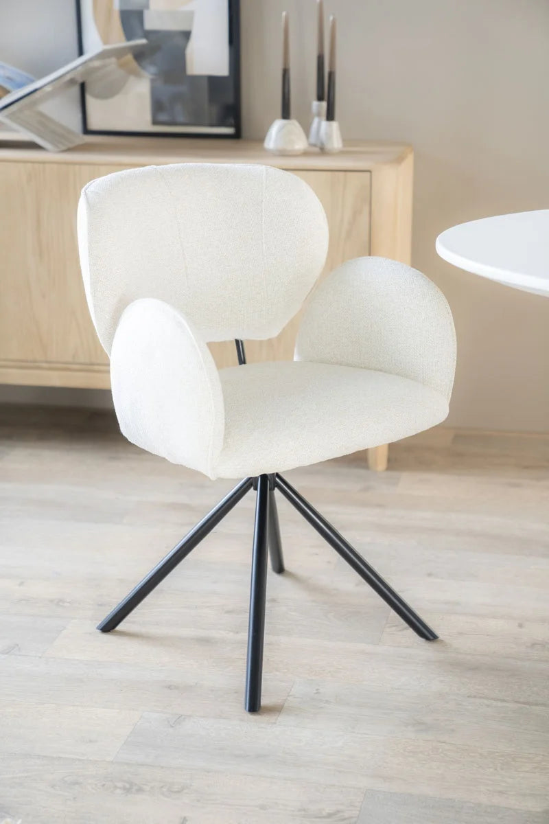 Rosalin borðstofustóll Beige moon