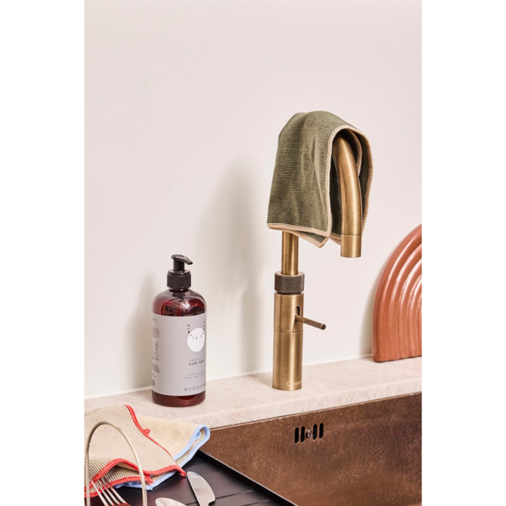 Microfiber borðklútar 3ípk camel/olive