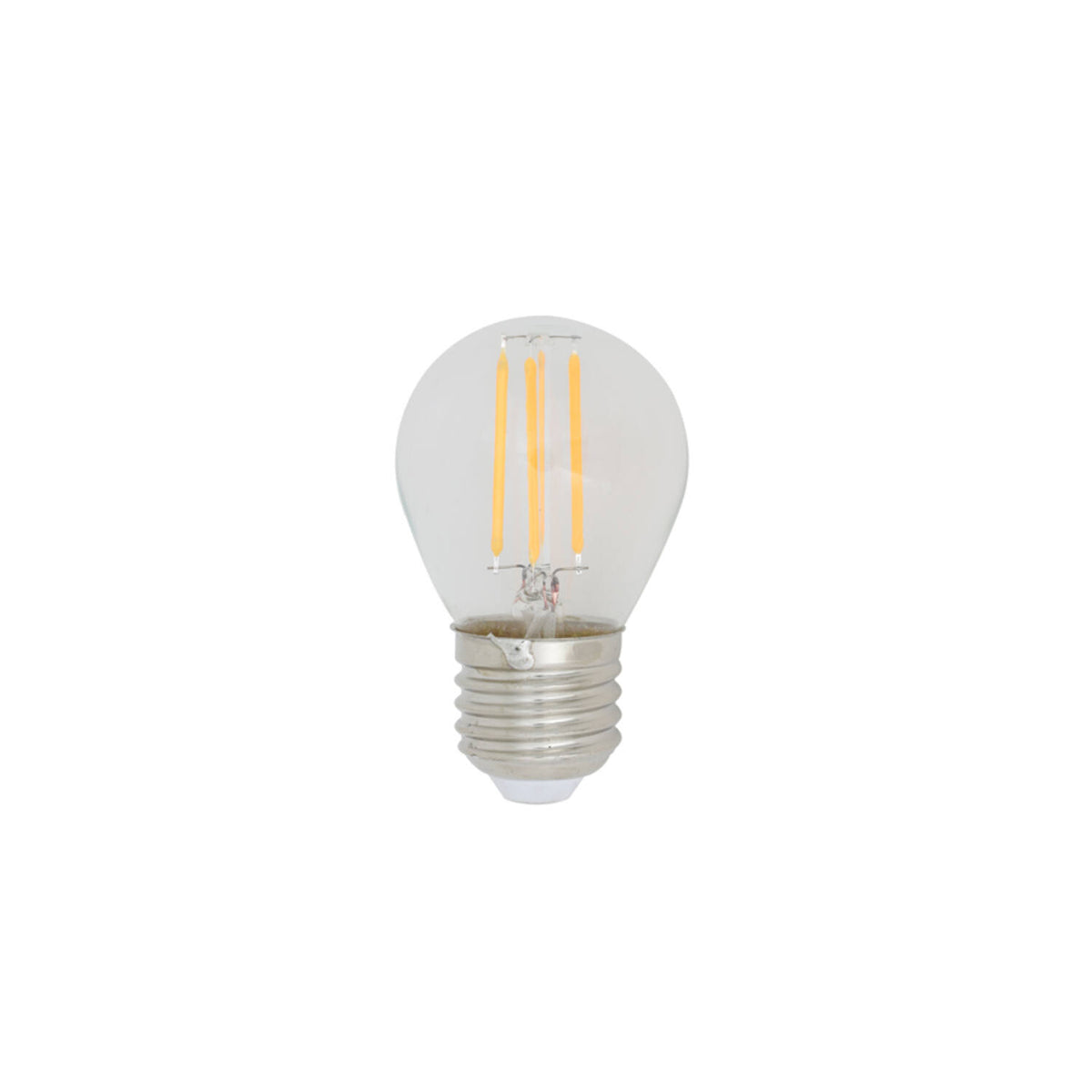 LED spherical Ø4,5x8 cm LIGHT 4W clear E27 dimmable