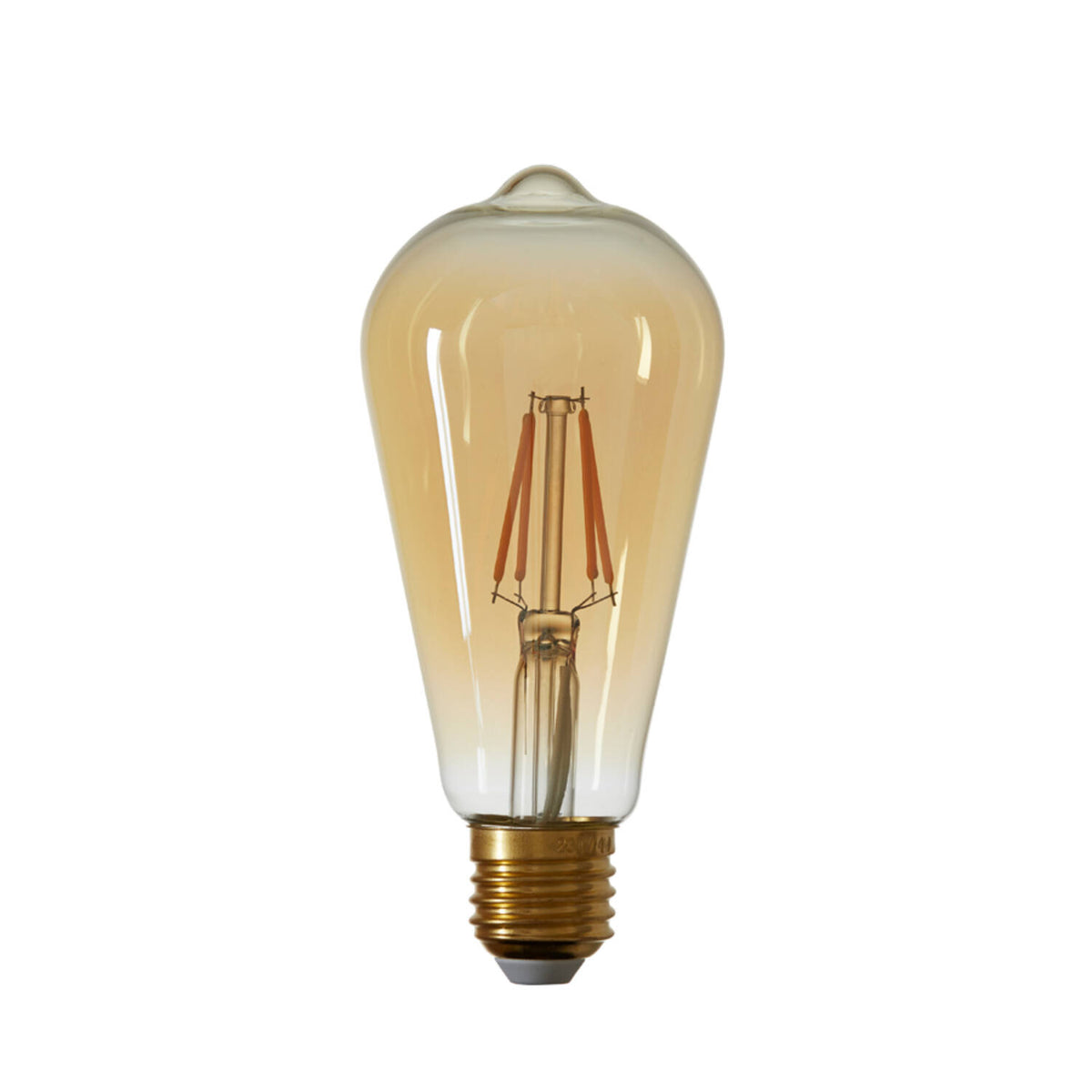 LED E27 pera amber
