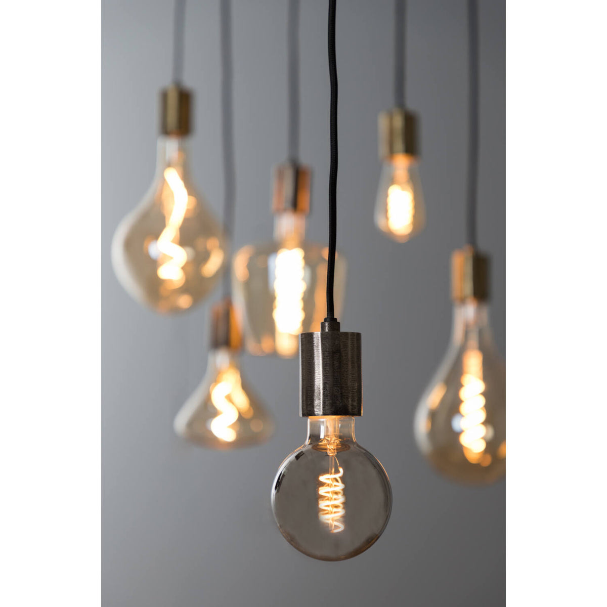 Deco LED globe Ø9,5x14 cm LIGHT 4Wsmoked E27 dimma