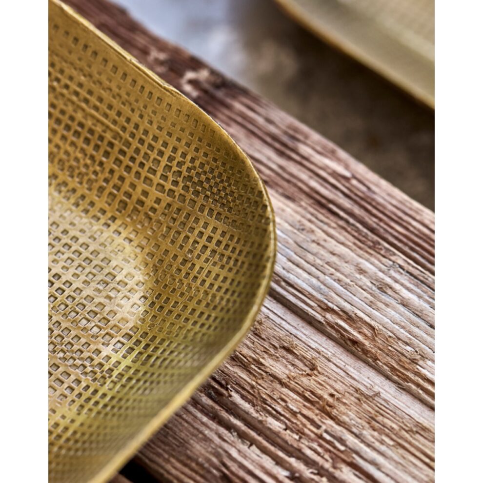 Plato bakki gylltur mið