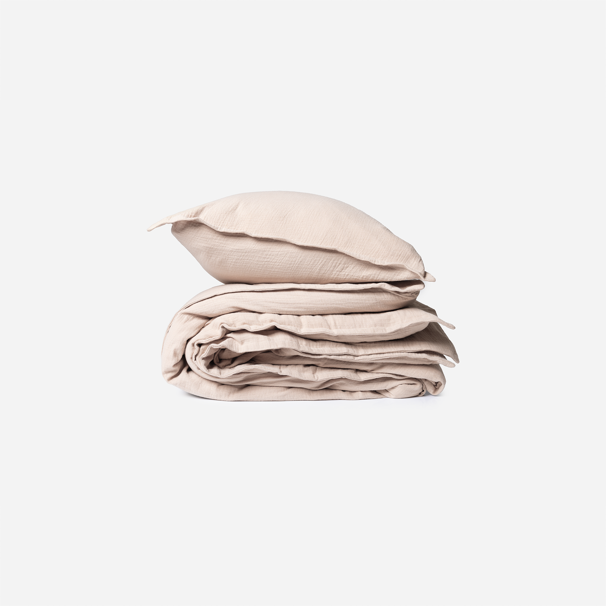 Rúmföt muslin cotton Smokey Latte 140x200cm