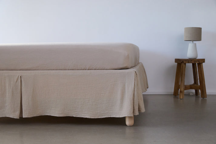 Lak muslin cotton Smokey Latte 180x200cm