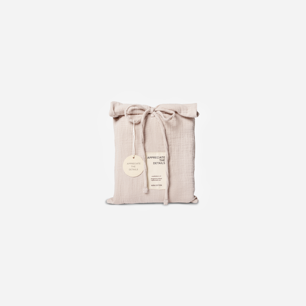Koddaver muslin cotton Smokey Latte 50x90 cm 2stk