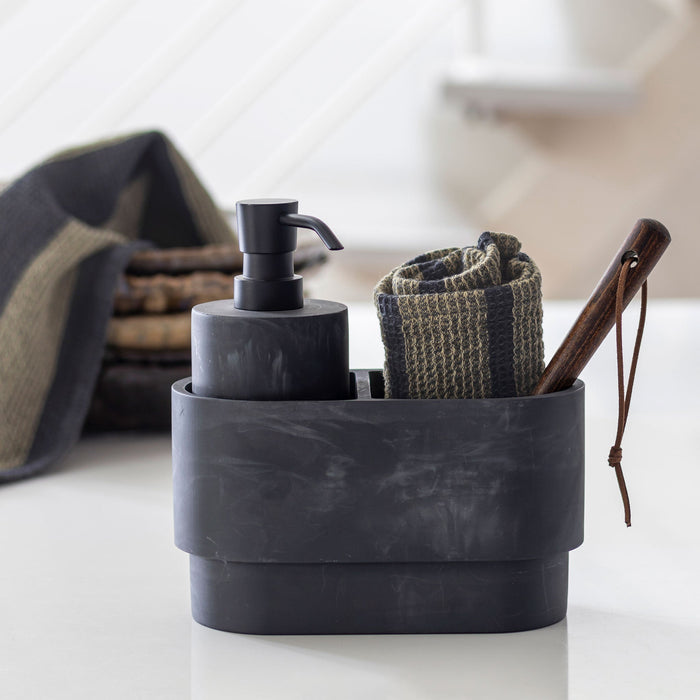 Elvira dish cloth 33x33cm Dark Grey 2/pk