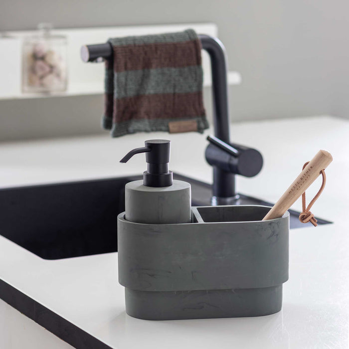 Elvira dish cloth 33x33 cm Pine green 2/pk