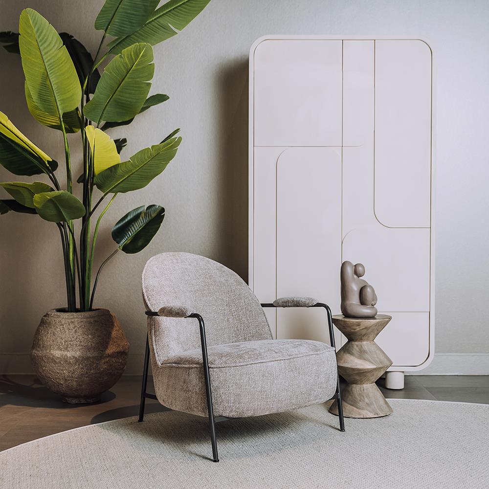 Amelia hægindastóll haga beige