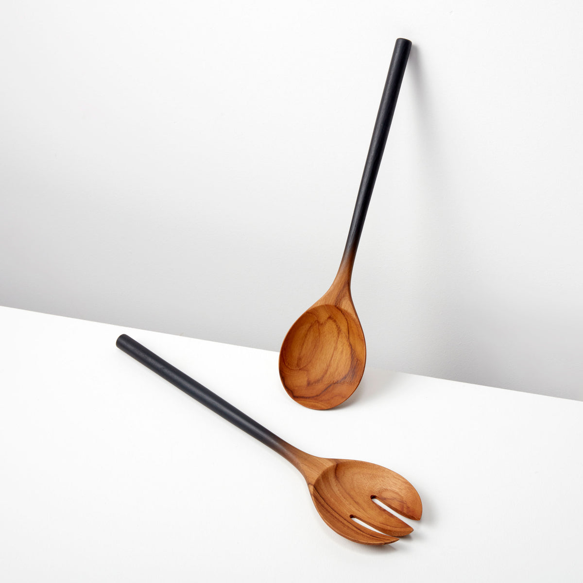 
            Teak Black Ombre Serving Set