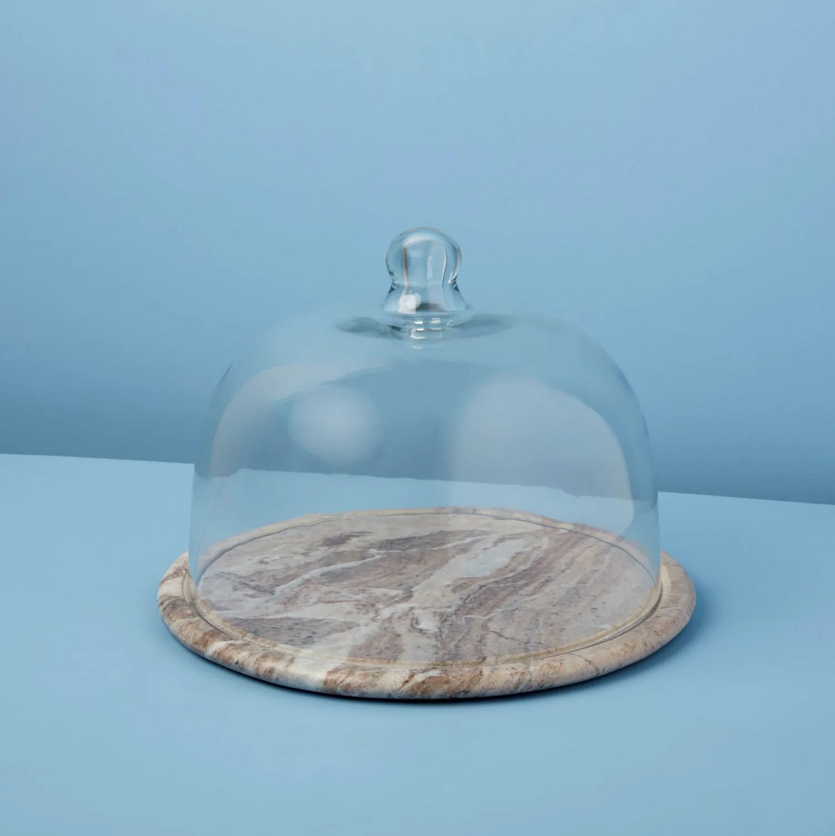 Waterfall Marble Glass Cloche