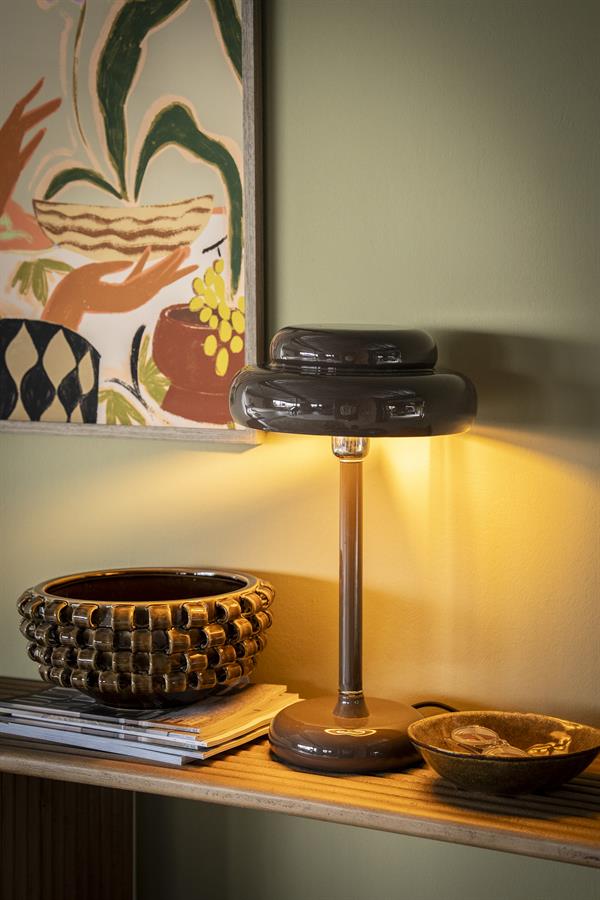 Pomm borðlampi dark brown