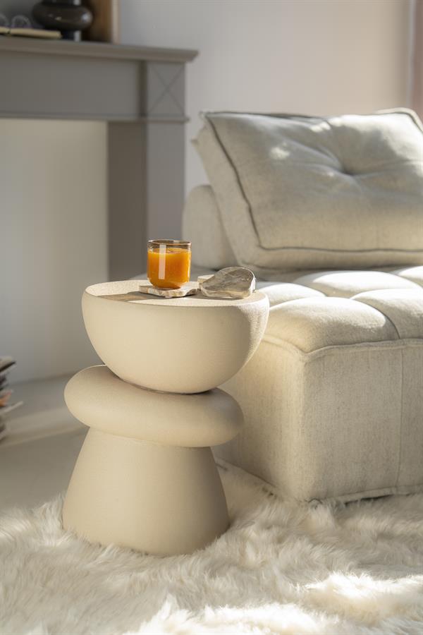 Kerun hliðarborð beige