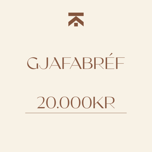 
            Gjafabréf Tekk 20.000kr