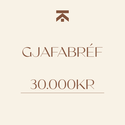 
            Gjafabréf Tekk 30.000kr