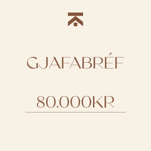 
            Gjafabréf Tekk 80.000kr