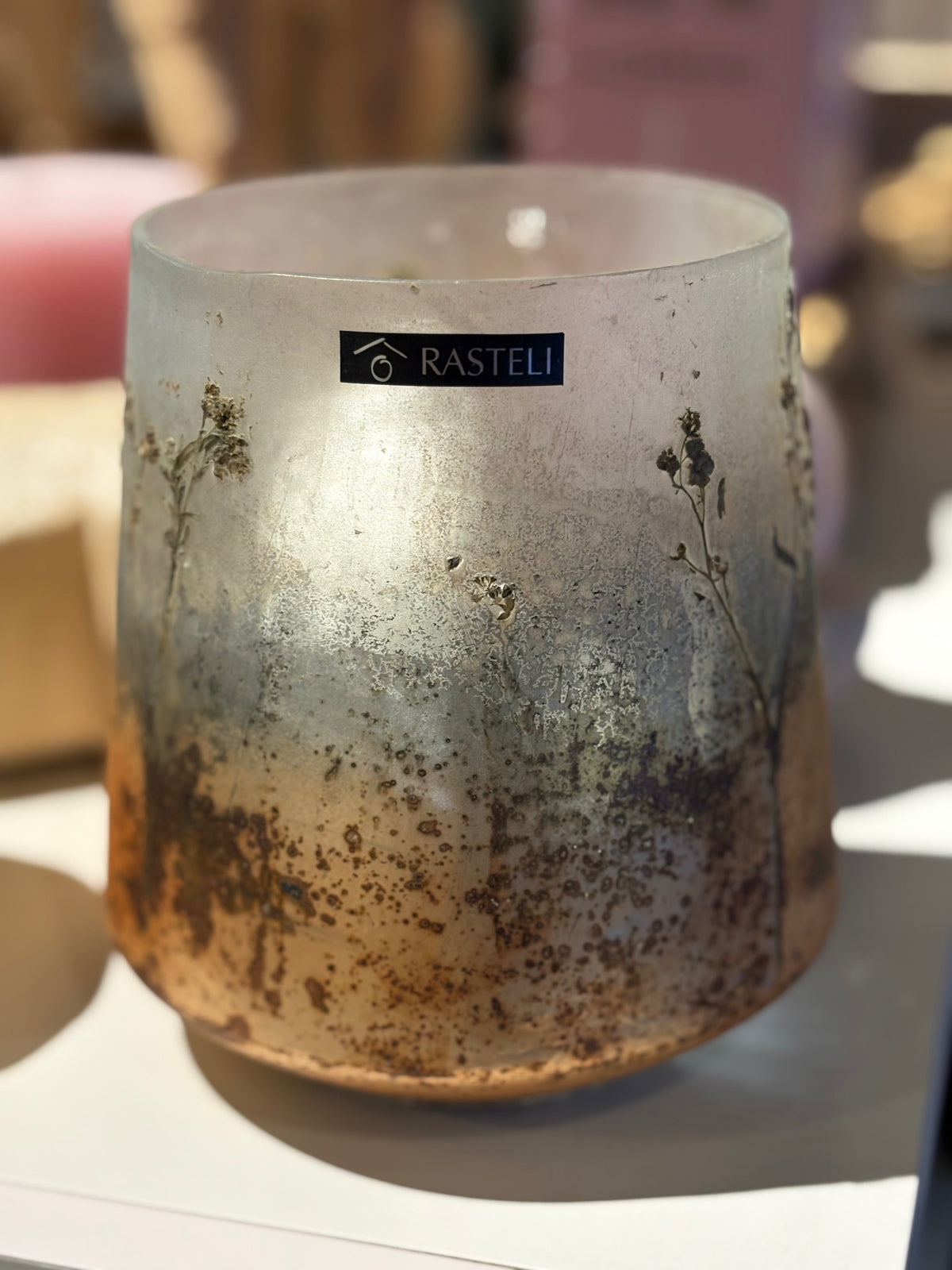 Kertalukt - light copper - Ø15xH15cm