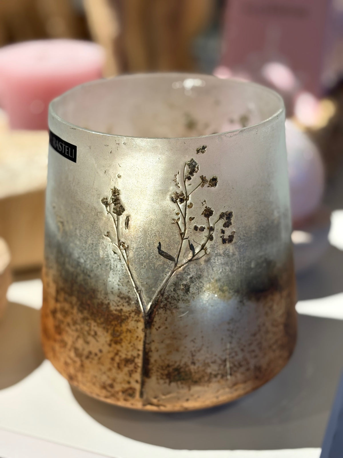 Kertalukt - light copper - Ø15xH15cm